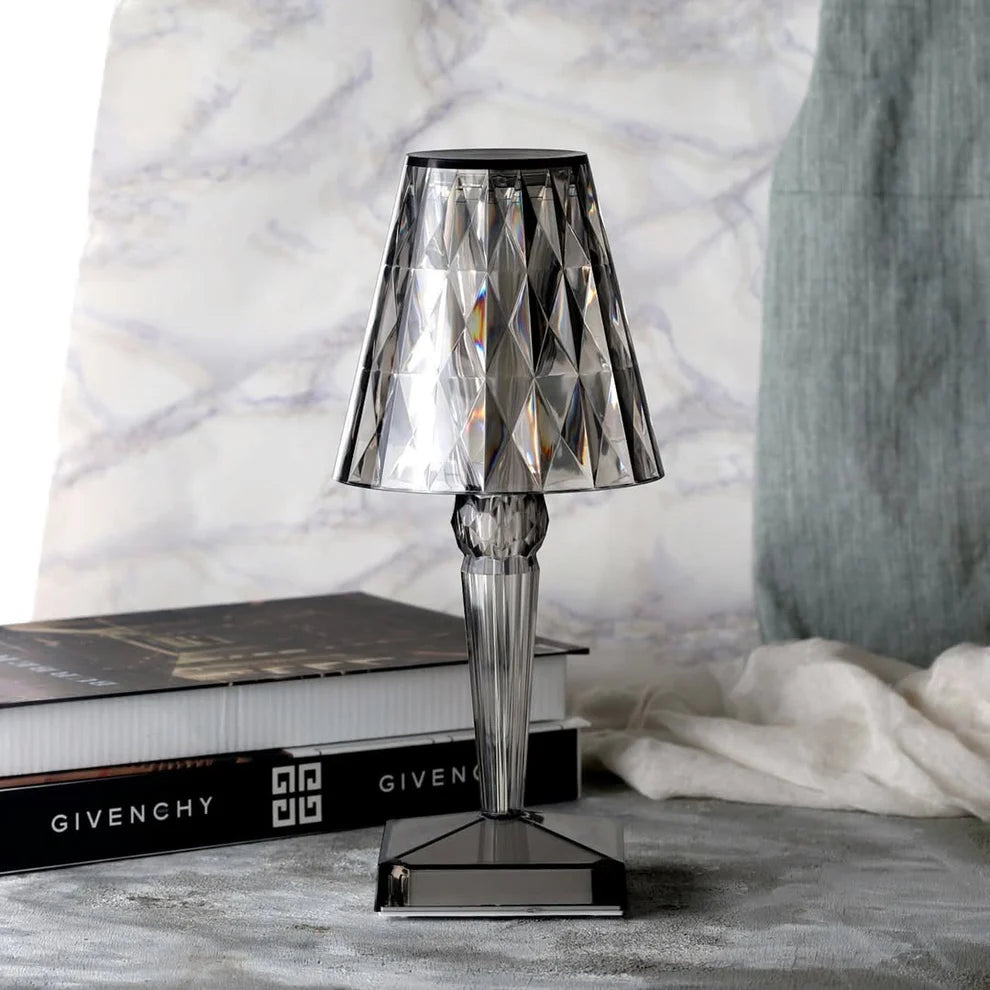 Crystal Touch Table Lamp – Elegant Crystal Finish & Rechargeable LED Light
