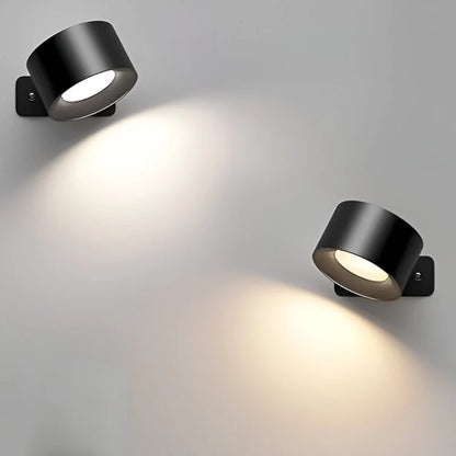 Cordless Wall Lamp – Rechargeable, Rotatable & Tool-Free Mounting