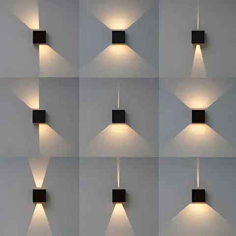 Adjustable Square Wall Light – Flexible Angle, Dimmable Light & Sleek Wall Lamp