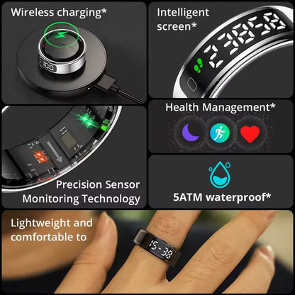 AI Smart Ring – Health & Activity Tracker (Waterproof 5ATM) - Veliqo