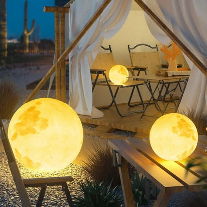 Color Chaning Moon Lamp for Garden - Solar Outdoor Light with Remote Control - Veliqo