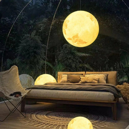 Color Chaning Moon Lamp for Garden - Solar Outdoor Light with Remote Control - Veliqo