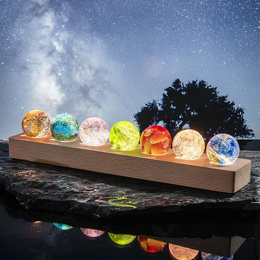 Crystal Galaxy Orbs - Colorful Decorative Light Galaxy Display - Veliqo