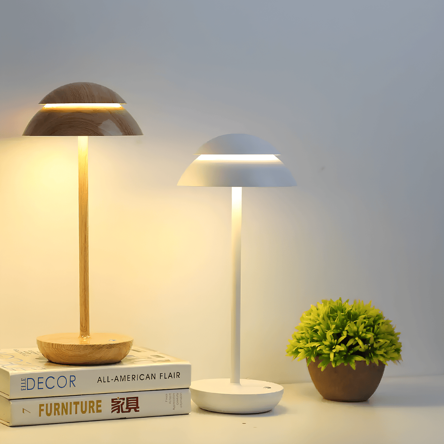 Elegant Table Lamp - Scandinavian Design (Cordless & Rechargeable) - Veliqo