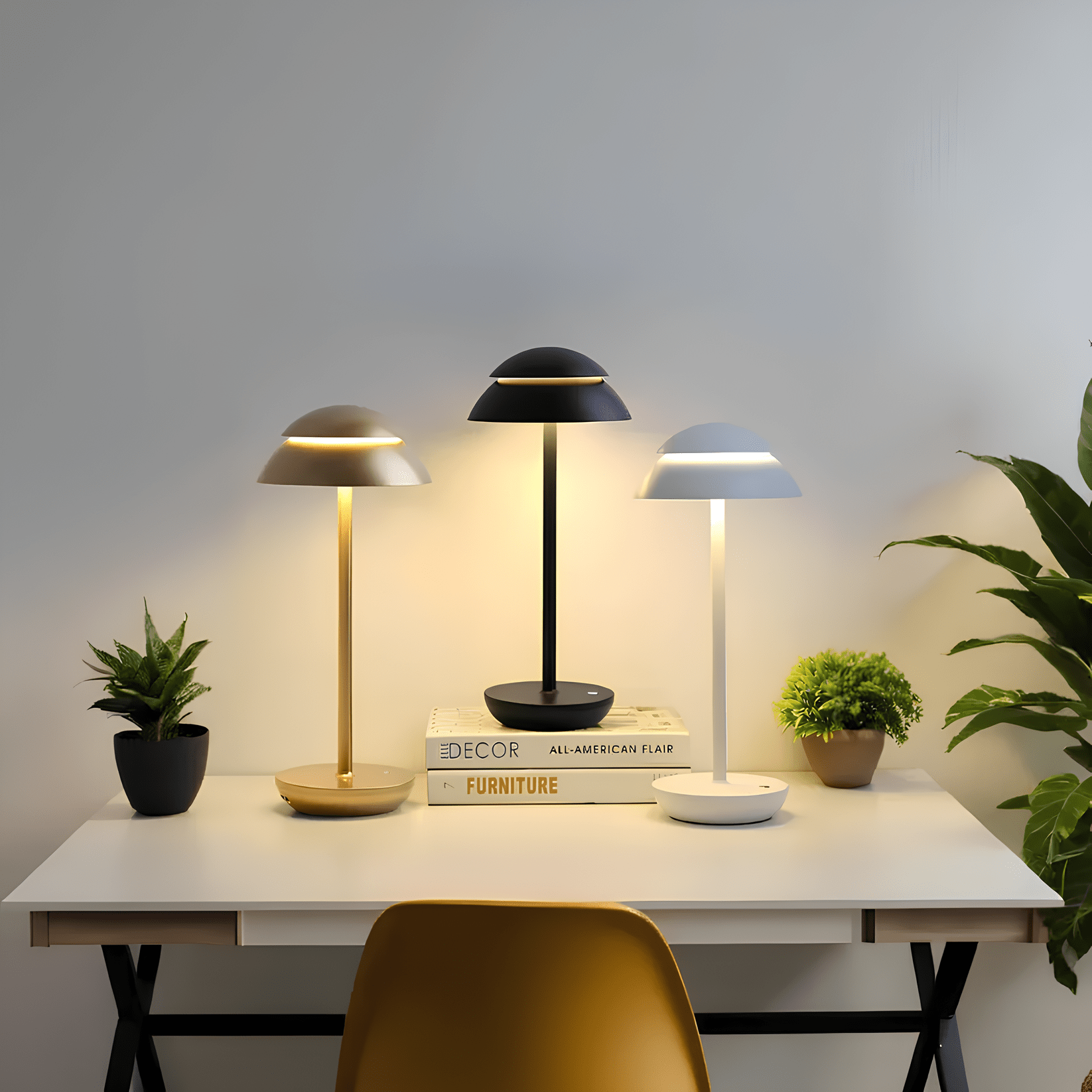 Elegant Table Lamp - Scandinavian Design (Cordless & Rechargeable) - Veliqo