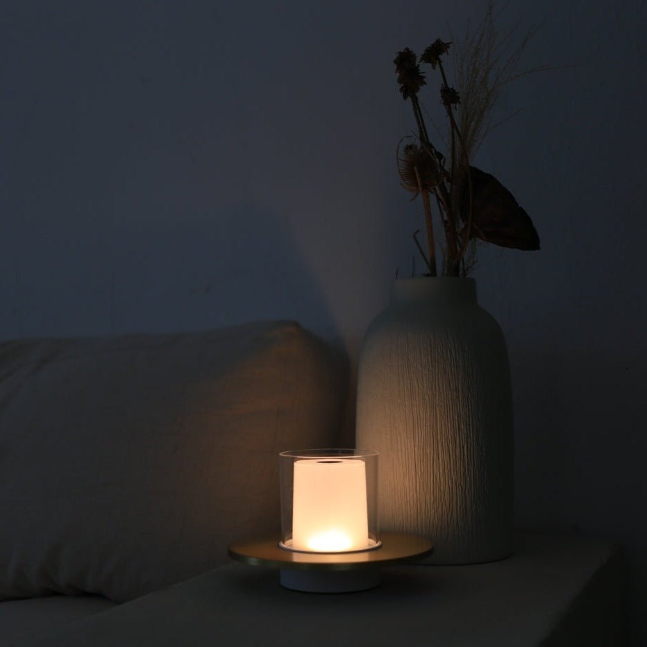 Elegant Touch - Controlled Candle Lamp - Minimalist & Cordless Design - Veliqo