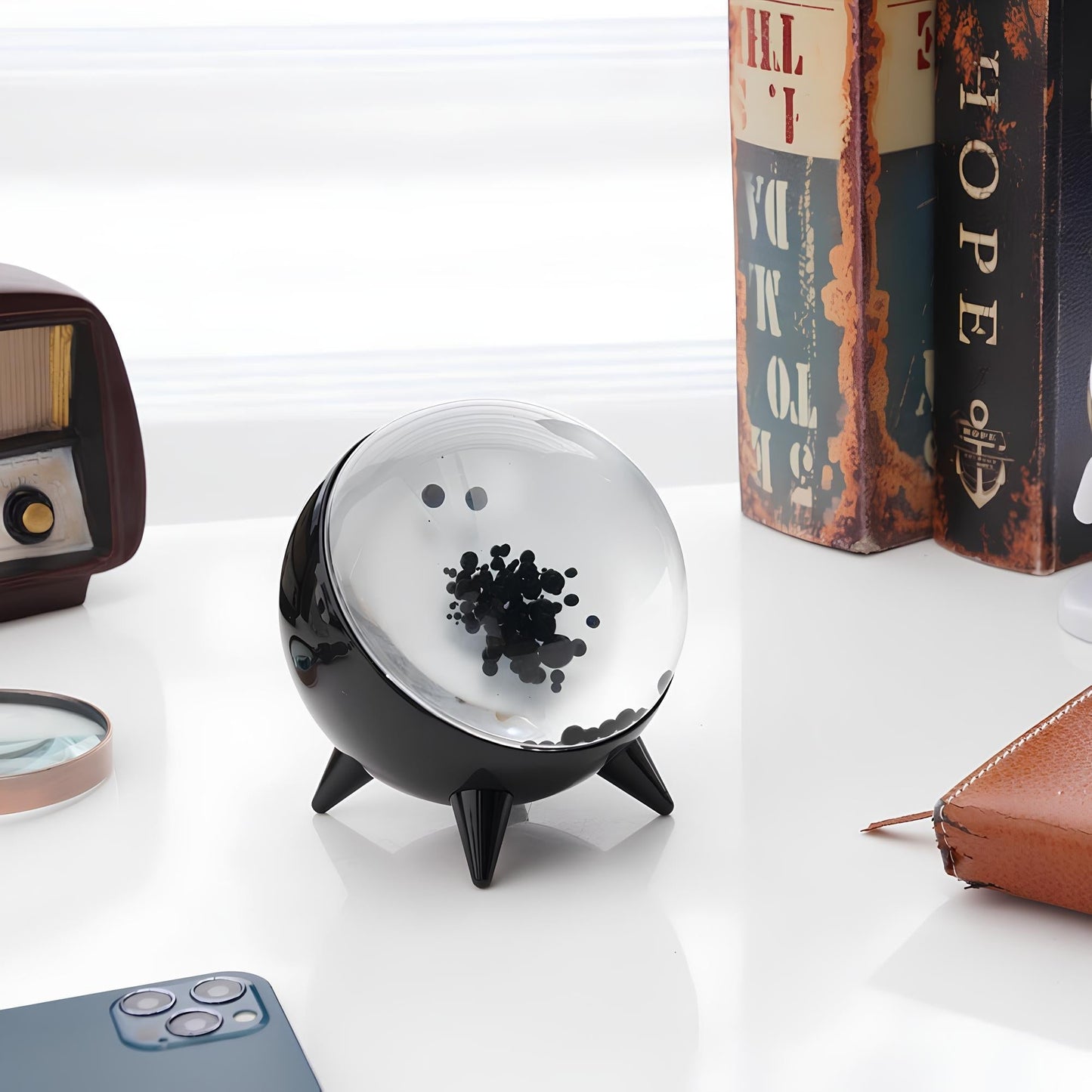 Ferrofluid Display Speaker - Captivating Interactive Sound - Responsive Display Art - Veliqo