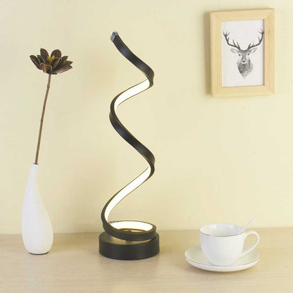 Modern Spiral Table Lamp - Multiple Lighting options - USB Rechargeable - Veliqo