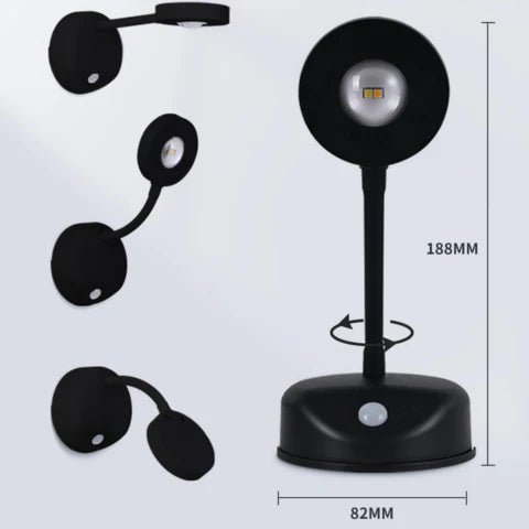 Motion Sensor Spotlight – Wireless LED Light with 360° Rotation - Veliqo