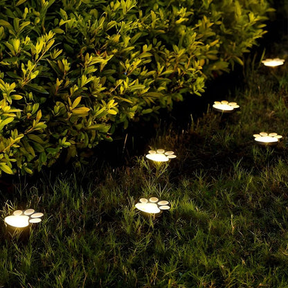 Outdoor Pawprint Lamps | Solar Powered Pet Light for Garden - Veliqo