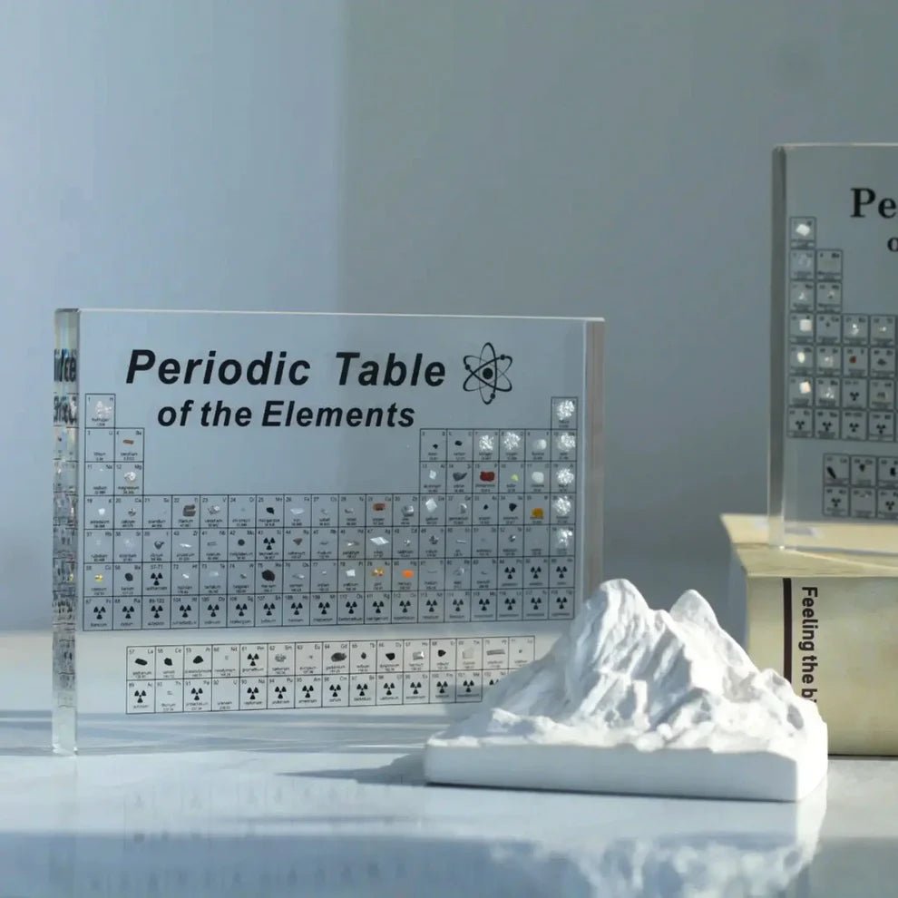 Periodic Table LED Display – Acrylic Panel with Real Element Samples - Veliqo