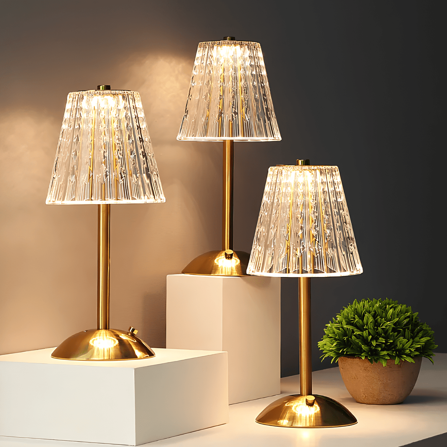 Retro Table Lamp - Elegant Cordless LED Ambiance Lighting - Veliqo