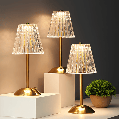 Retro Table Lamp - Elegant Cordless LED Ambiance Lighting - Veliqo