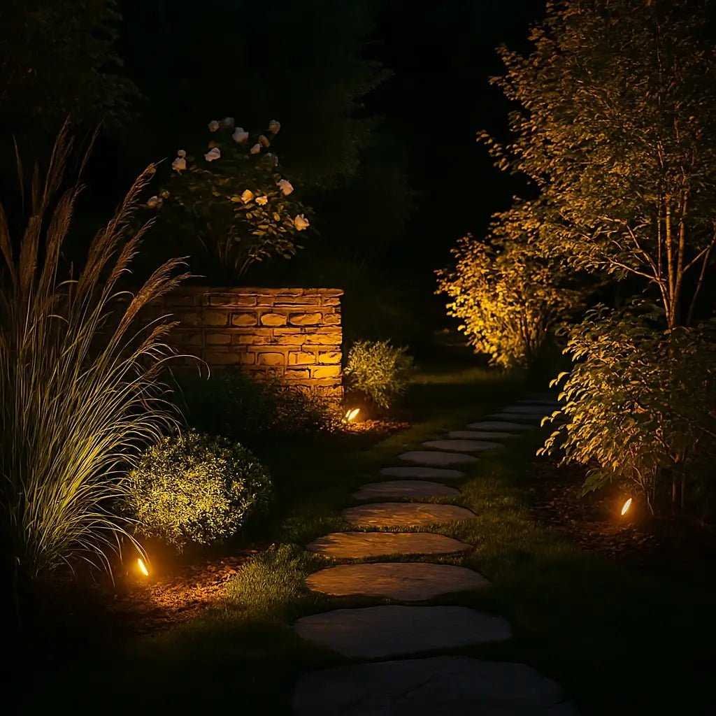 Solar Powered Garden Spotlight - Versatile Outdoor Lighting with Adjustable Colors - Veliqo