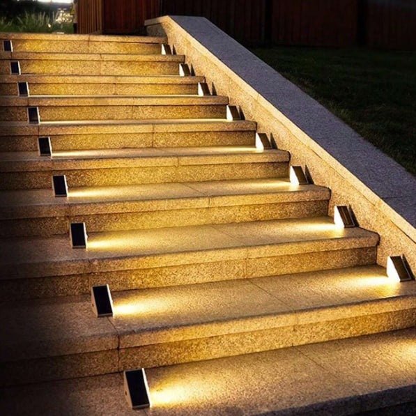 Solar Powered Outdoor Garden Step Lights - Veliqo