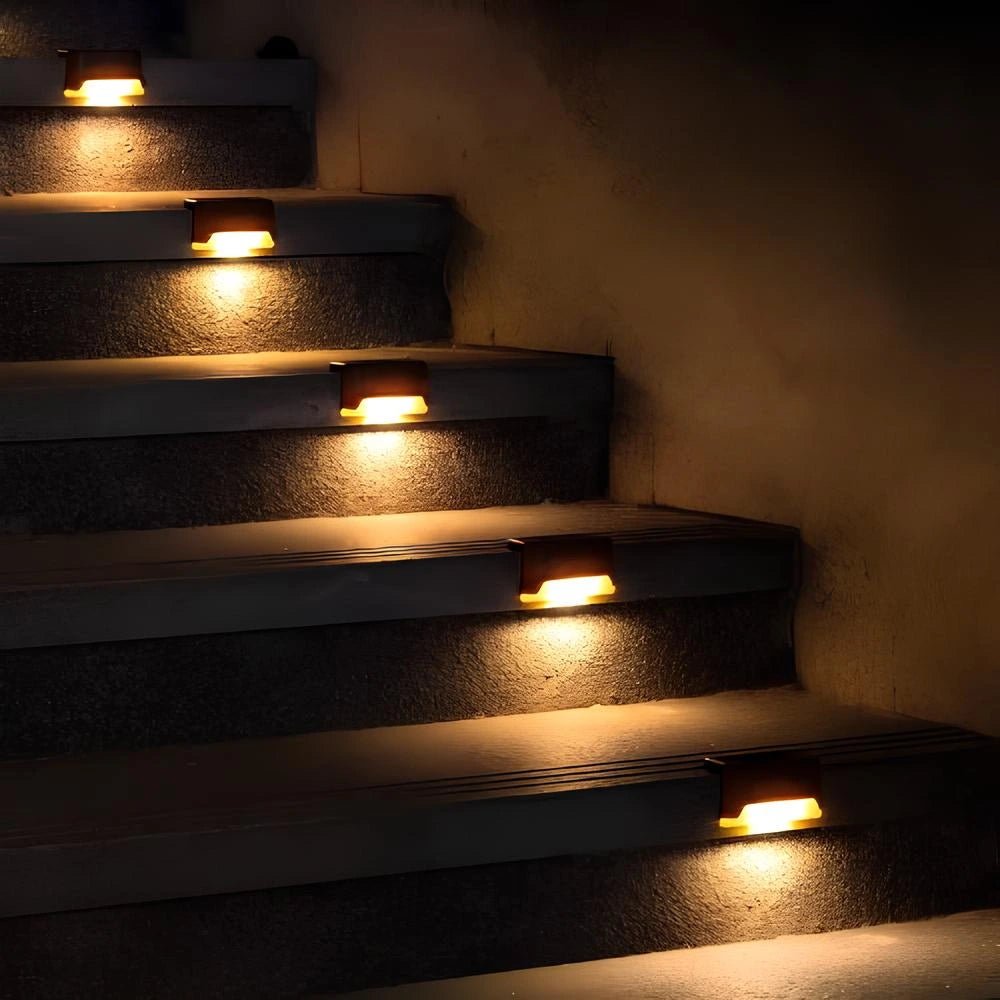 Solar Stair Lights - Stylish Weather - Resistant Stair Step Lamps - Veliqo